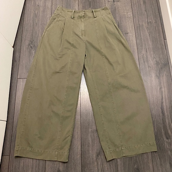 Apiece Apart Cybil Cropped Trouser in Thyme Size 6 - Picture 4 of 14